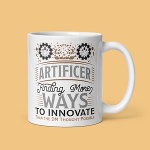 DnD Artificer Mug | Funny Dungeons and Dragons Gift | TTRPG Class Coffee Cup for Players