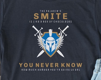 Funny D&D Paladin Smite Damage Shirt (S-4XL)