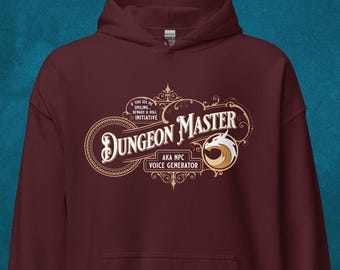 D&D ダンジョンマスター パーカー – テーブルトップ RPG プルオーバー (S～5XL)