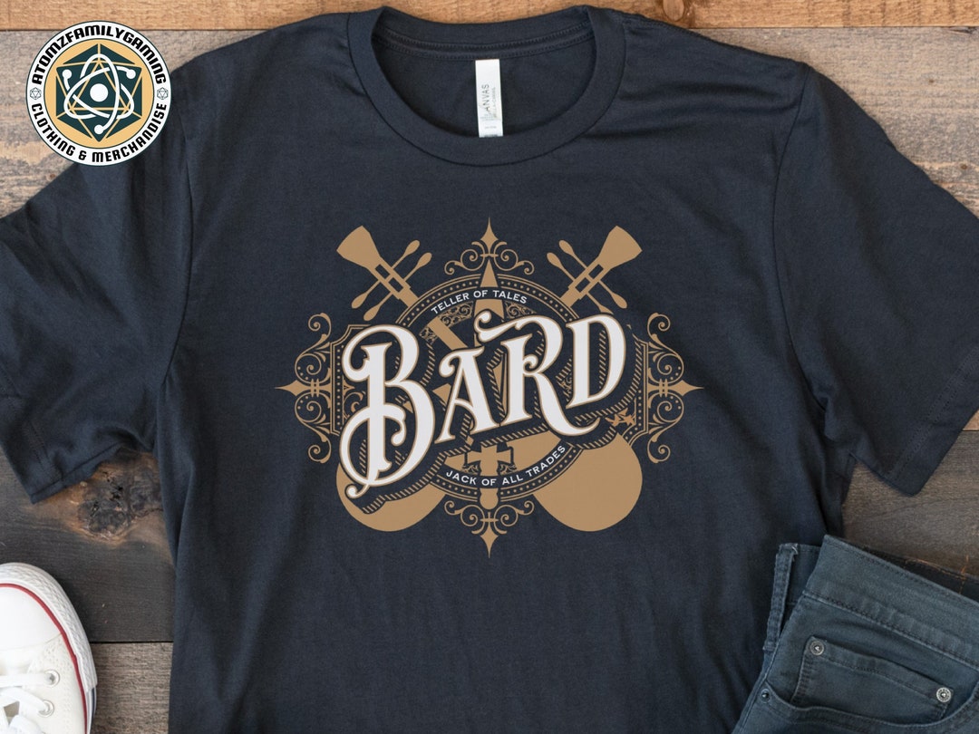 Dnd Bard Shirt, Vintage Font Bard Tshirt, Gift for Dungeons and Dragons