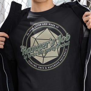 D&D Ranger T-Shirt – Funny RPG Job Description Tee (S–4XL)