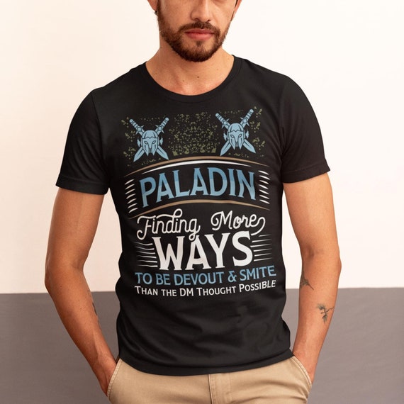 Rpg T-Shirt Paladin D20 Gamer Funny Roleplaying Gift Rpg T-Shirt Paladin D20 Gamer Funny Roleplaying Gift