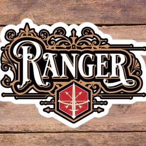D&D Fighter Sticker – Character Class Vinyl Decal (3&quot;x4&quot;)