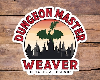 D&D Dungeon Master Sticker – DM Vinyl Decal