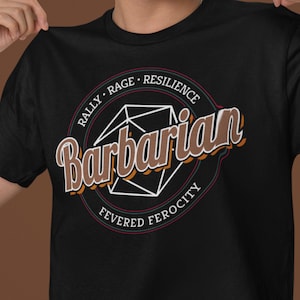 D&D Barbarian Fevered Ferocity Shirt (S-4XL)