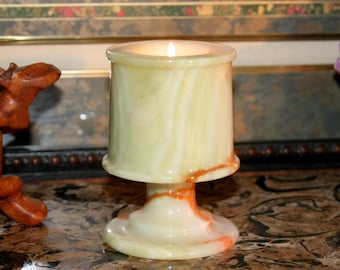 Onyx Tea Light Candle Holder