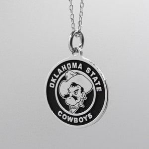 Personalized College Pendant with Sterling Silver