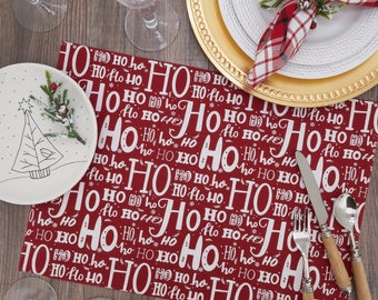 SARO Ho Ho Ho Christmas Placemat