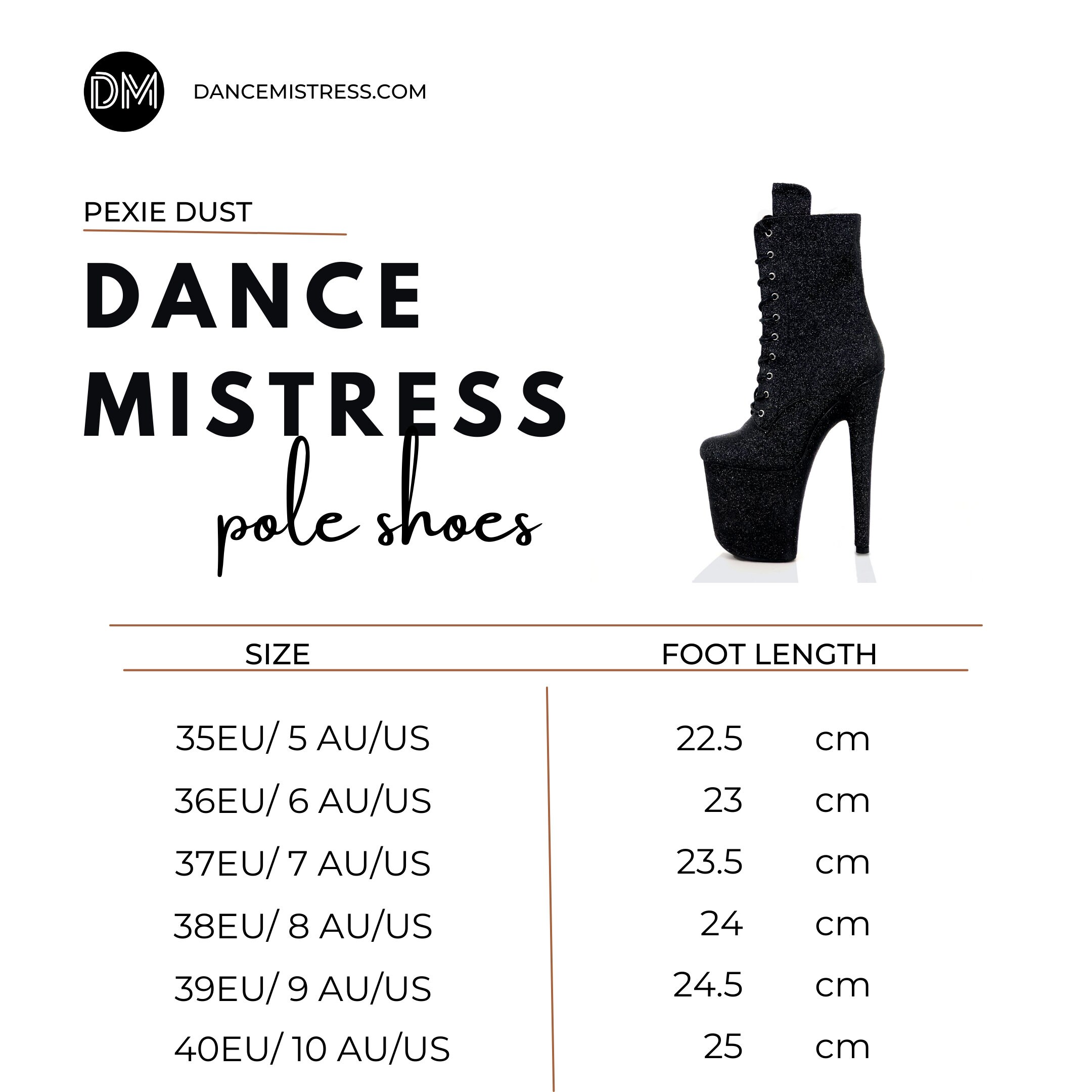 Pixie Dust Black Glitter Pole Dance Shoes Pole Boots Etsy