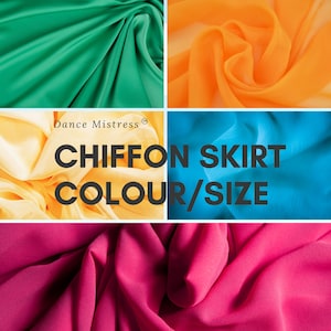 Chiffon Pole Dance Skirt: Custom Color & Size