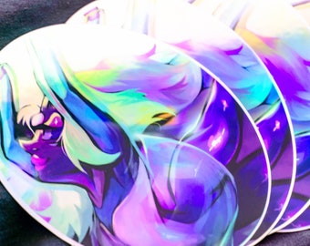 Rainbow Quartz Holographic Sticker