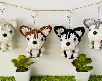 Siberian Husky - Alaskan Husky - Malamute - Husky Keychain - Malamute Keychain - Dog Accessory - Custom Dog - Dog Lover - Handmade Gift