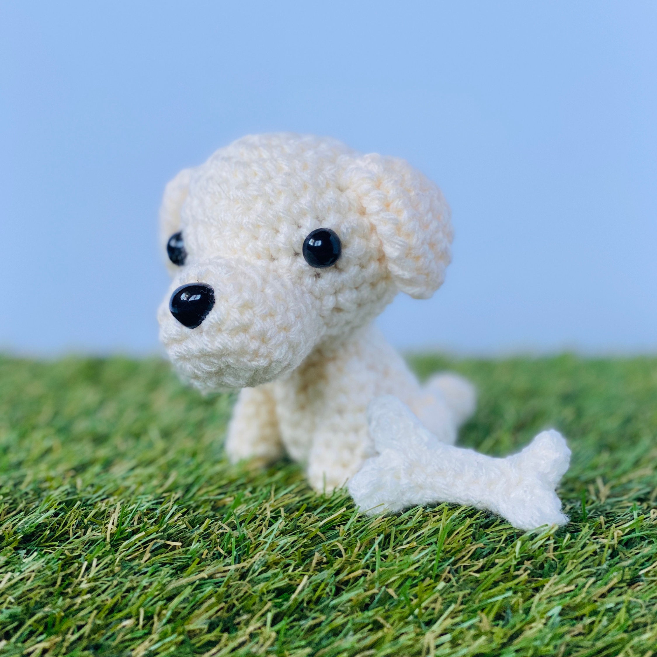 White Labrador Retriever Doll Dog Crochet Amigurumi Pet | Etsy