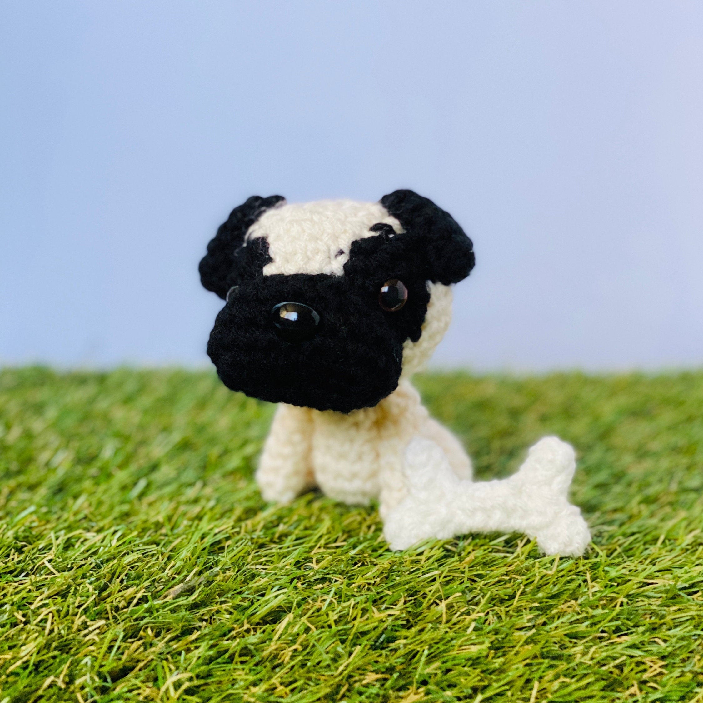black pug stuffed toy