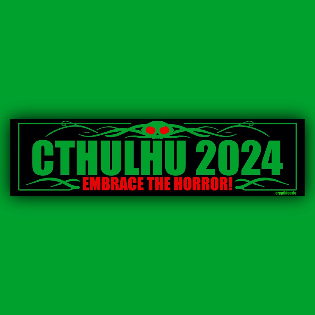 Cthulhu 2024 embrace Horror Large Bumper Etsy