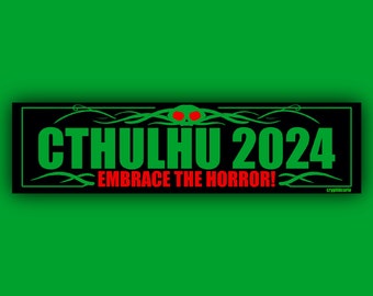 Cthulhu 2024 “Embrace Horror” Large Bumper Magnet