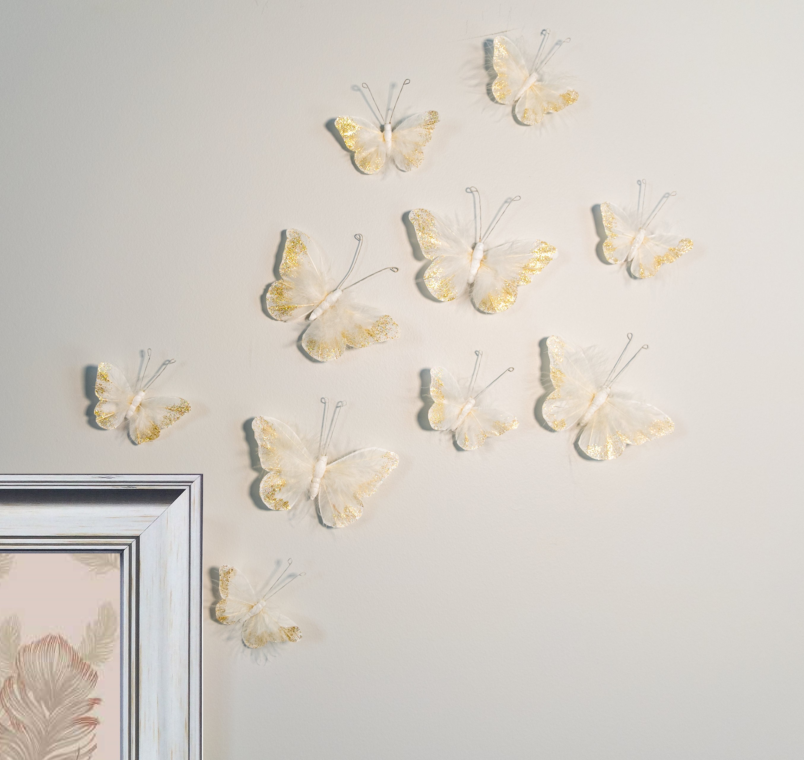 Cotyledon 36PCS Butterfly Wall Decals - 3D Butterflies Wall Stickers  Removable Mural Decor Wall Stickers Decals Wall Decor Home Decor Kids