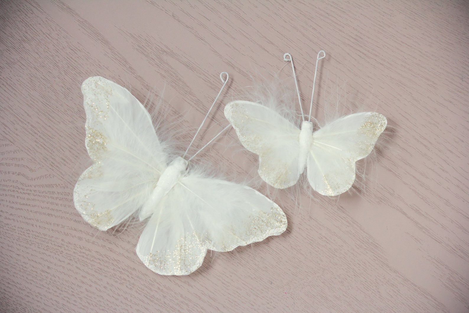 Feather Butterfly Wall Decorations 3D Wall Decals Girls Bedroom