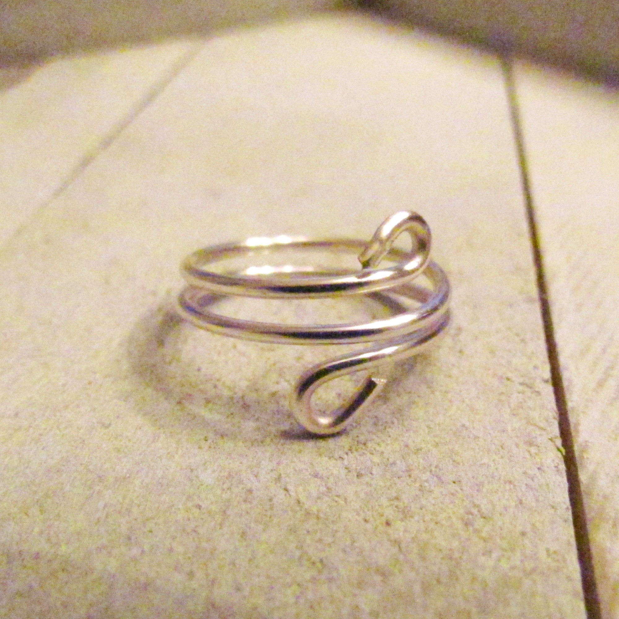 Adjustable Single Wrap Ring Etsy