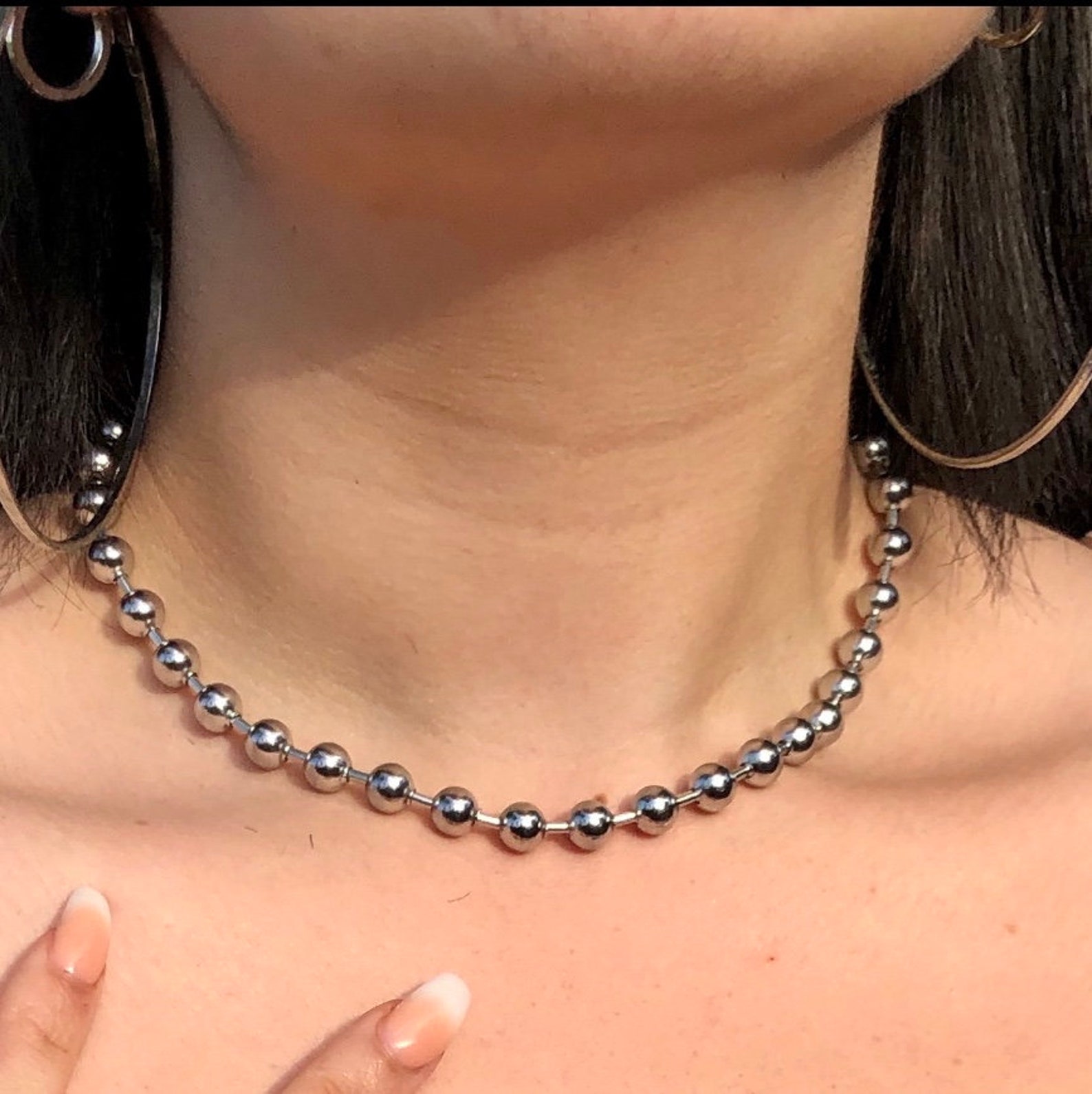 Oversized Ball Chain/ Chunky Stainless Steel Ball Chain Etsy Singapore