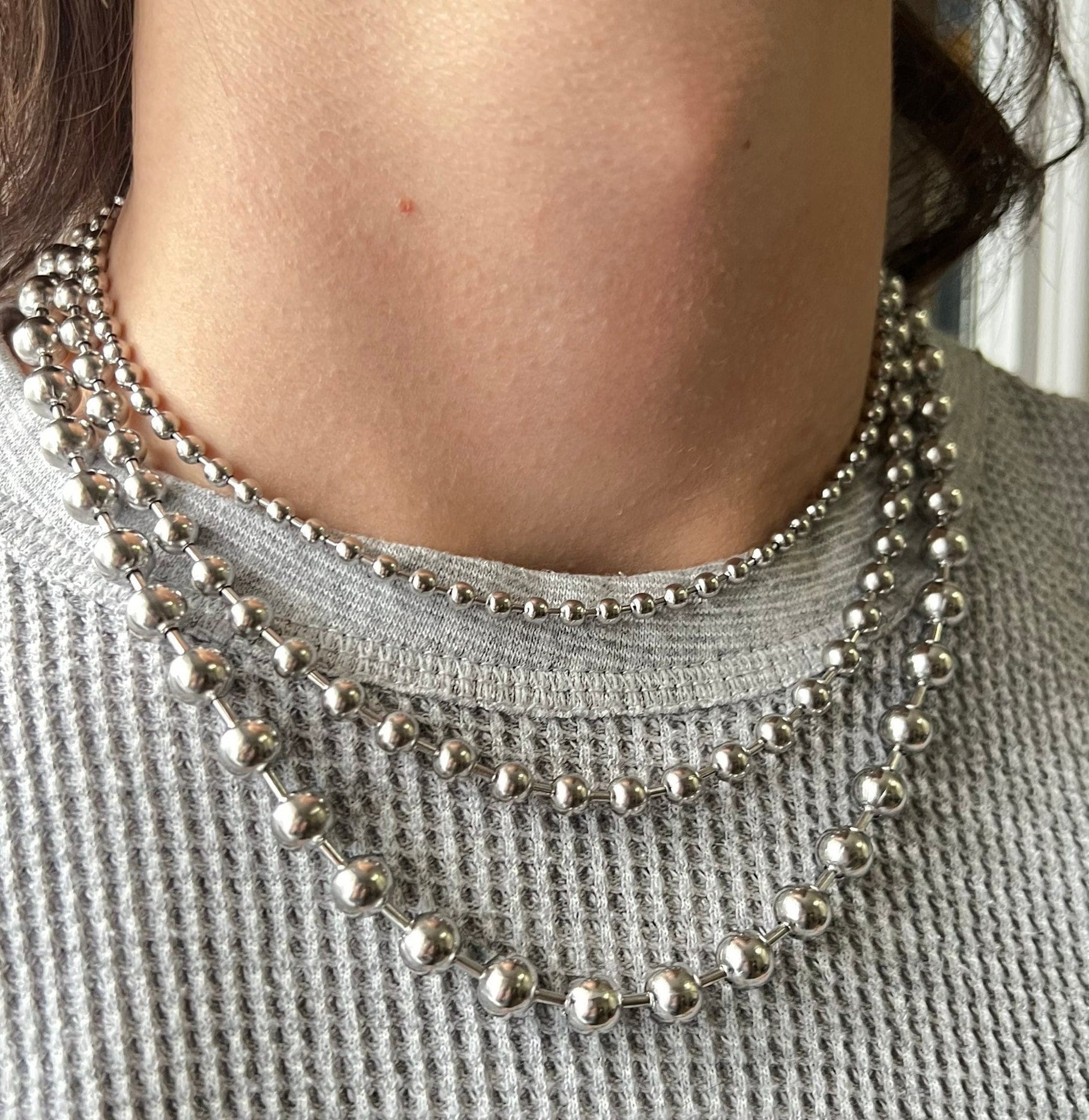 Ball Chain Choker Etsy