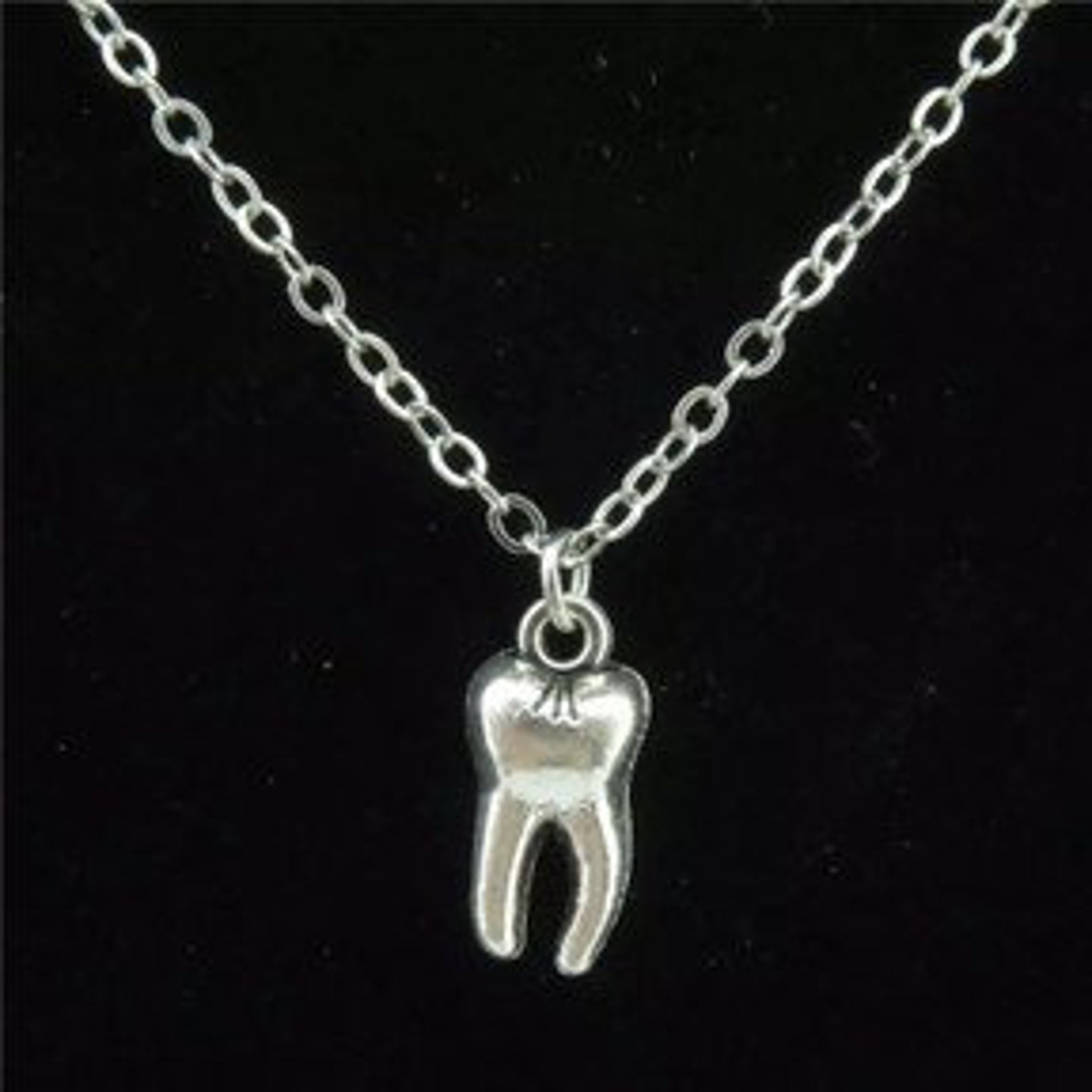 Tooth Necklace/ Molar Necklace/ Teeth Necklace/ Tooth Charm/ Etsy