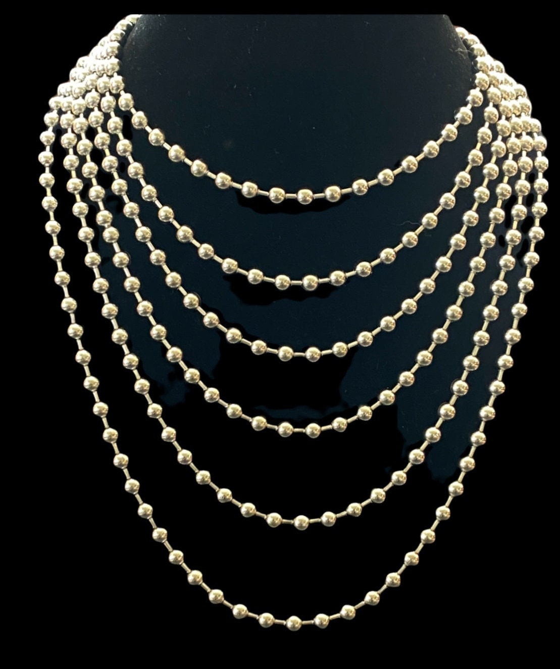 Ball Chain Necklace/ Chunky 6mm STAINLESS STEEL Ball Chain Etsy