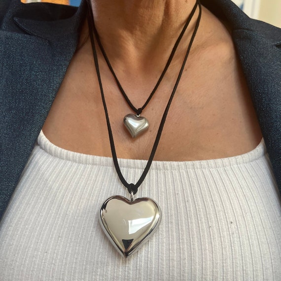 Necklace Stainless Steel Heart Pendant
