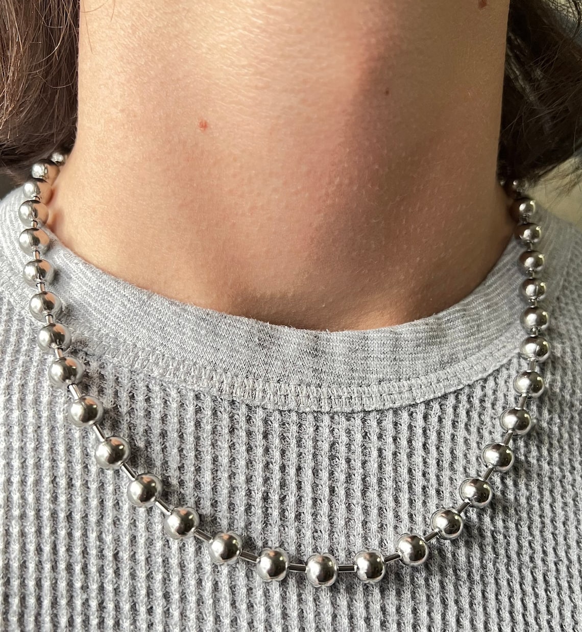 Stainless Steel Ball Necklace 4mm 6mm 8mm or 10mm/ Ball Bead Etsy