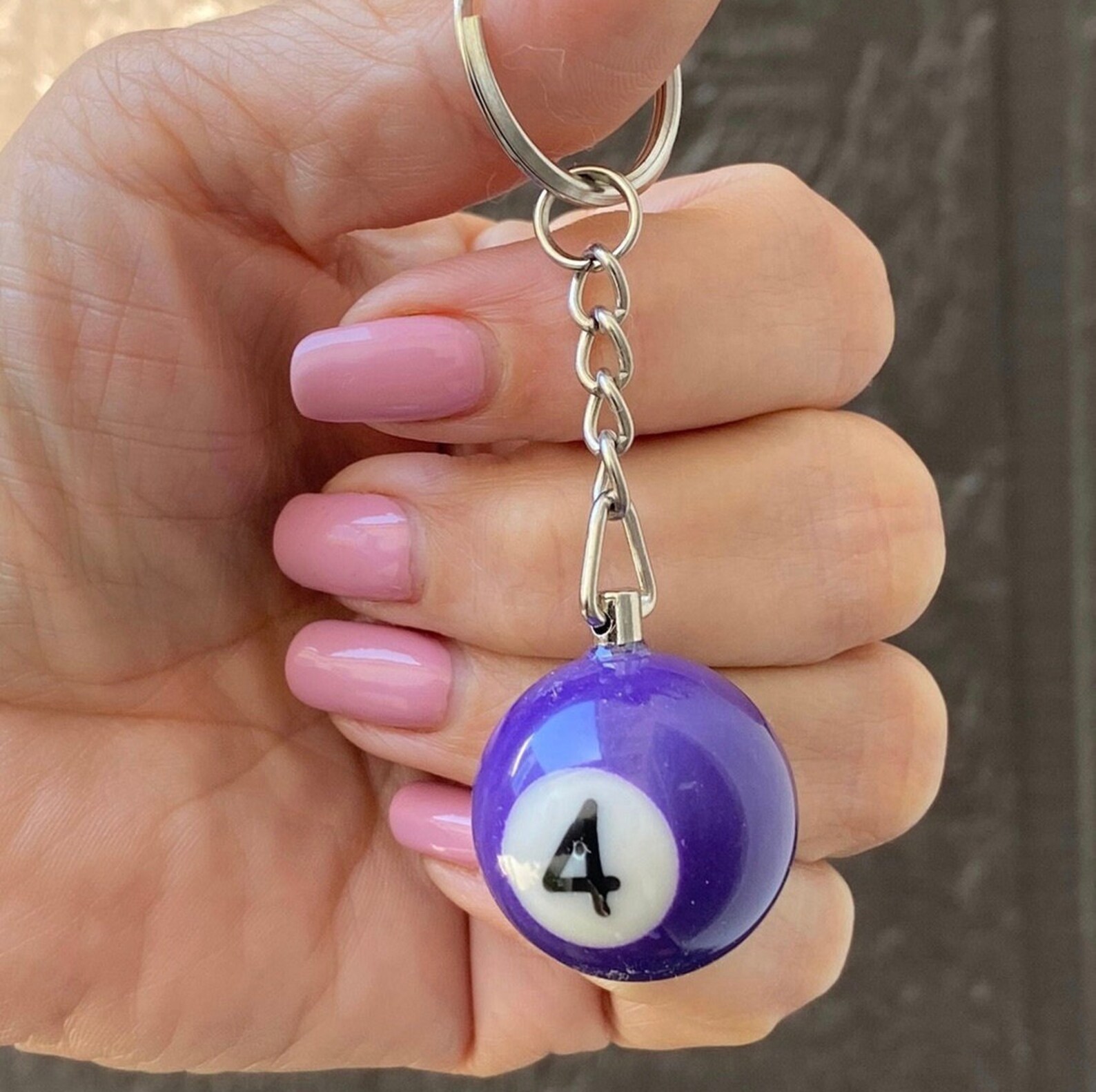 Pool Ball Keychain/ 8 Ball Keychain/ Vintage 8ball/ Billiards Etsy