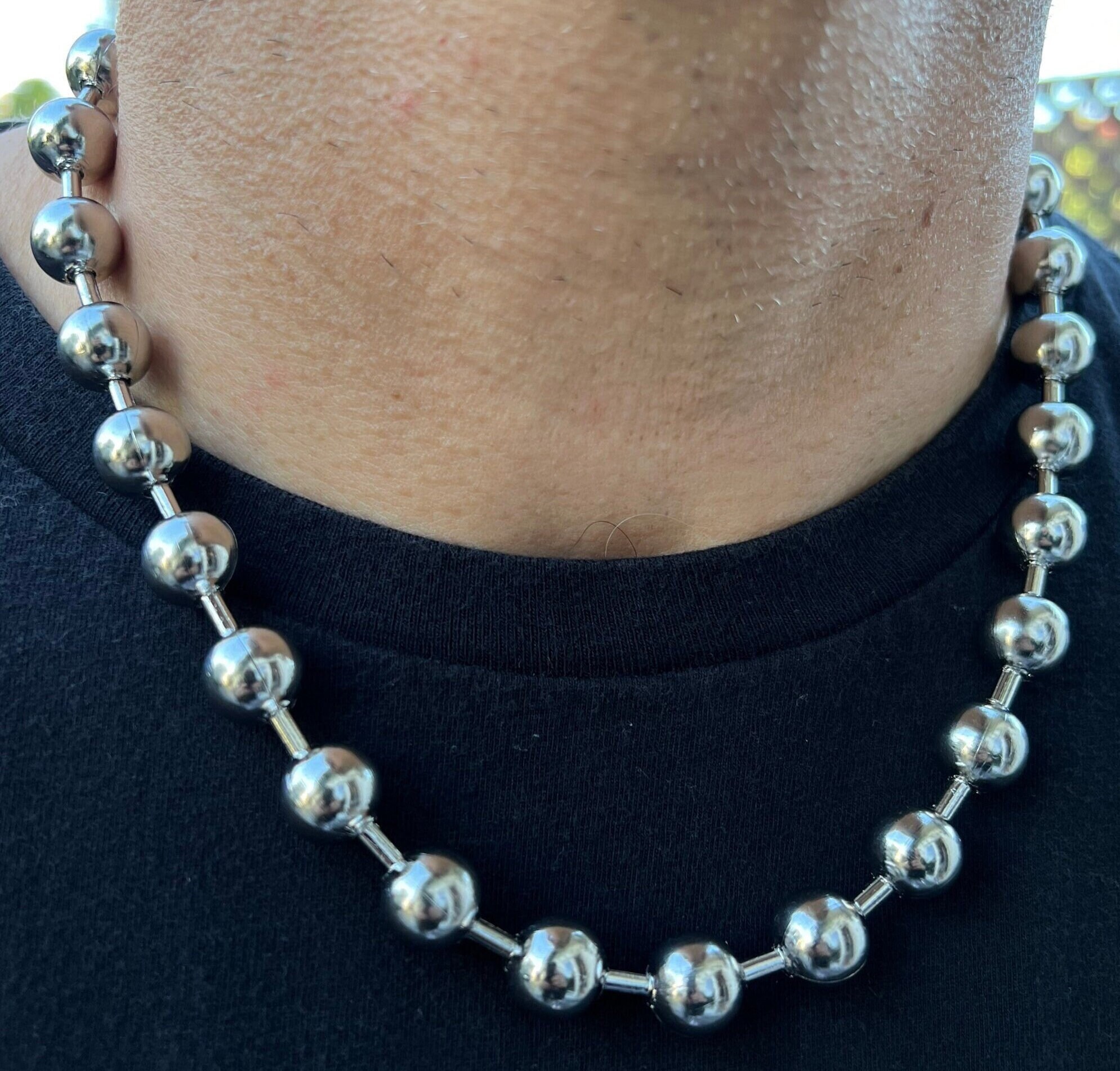 Jumbo ball chain on sale necklace
