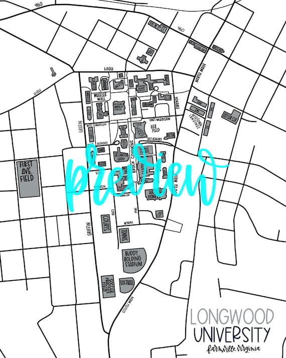 Longwood University Campus Map