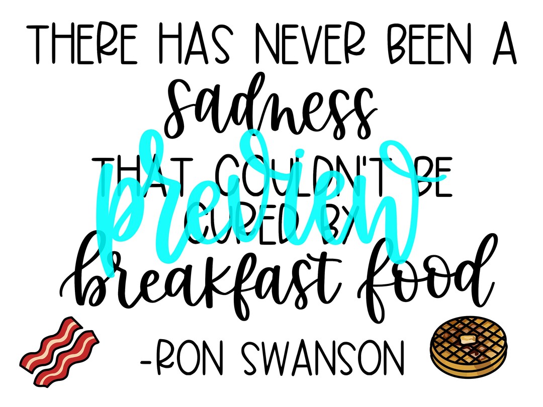 Ron Swanson there Has Never Been a Sadness Quote Etsy
