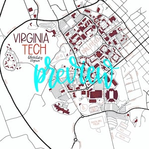 Virginia Tech Campus Map