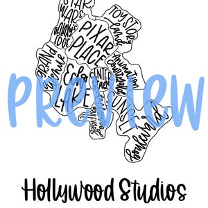 Karte der Hollywood Studios