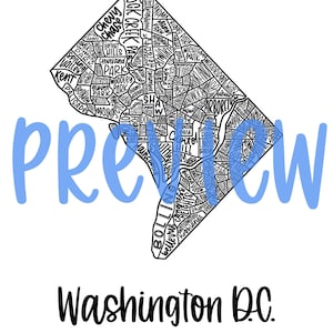 Carte du quartier de Washington DC