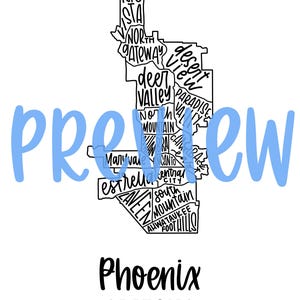 Phoenix, AZ Umgebungskarte