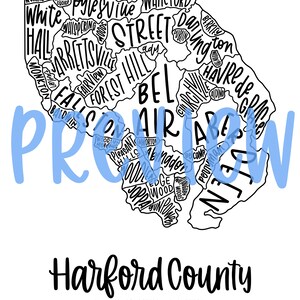 Harford County, MD Map