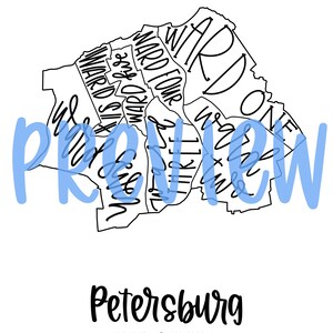 Petersburg, VA Neighborhood Map