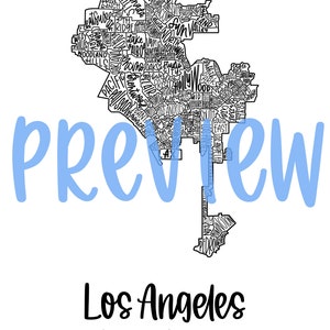 Los Angeles, CA Neighborhood Map