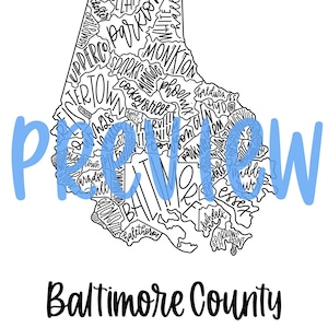 Baltimore County, MD Neighborhood Map