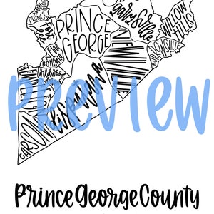 Prince George County, VA Map