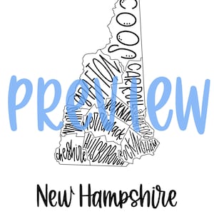 New Hampshire Karte