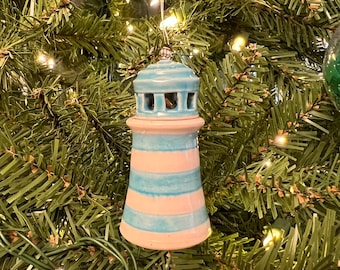 Lighthouse Ornament (Teal)
