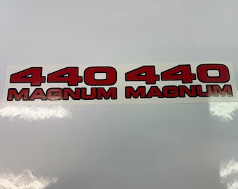 ダッジ 440 マグナム フードフェンダーデカール