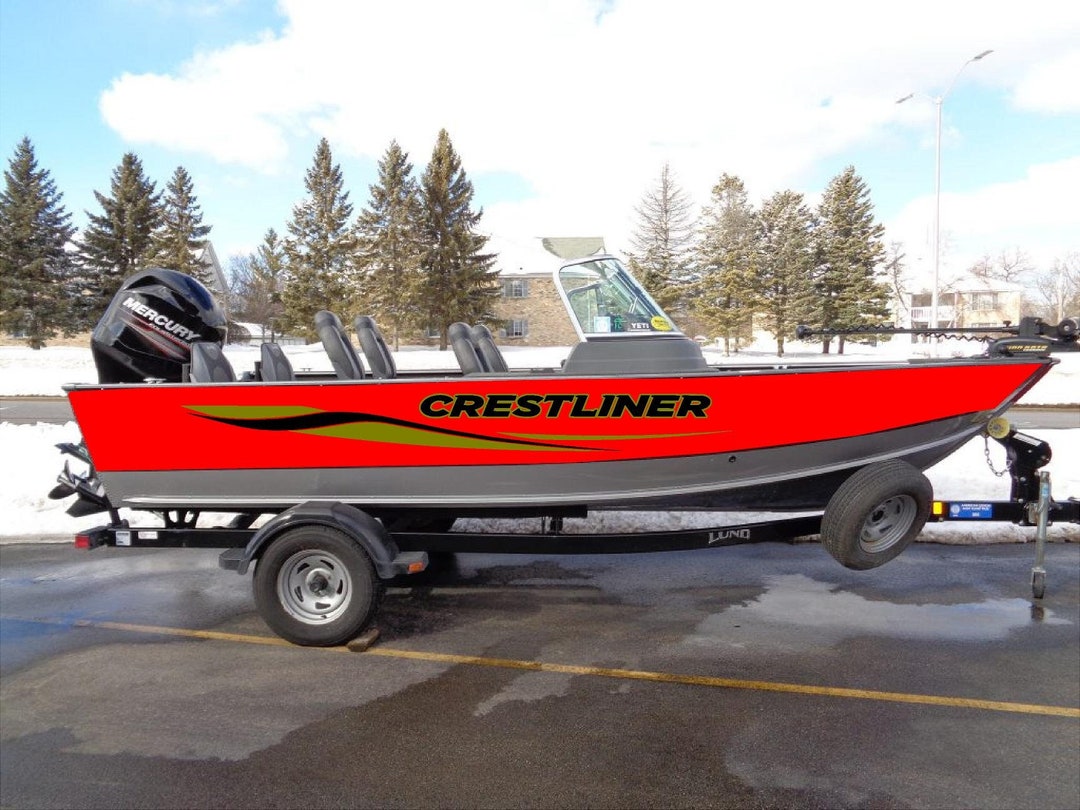 CRESTLINER Boat Decal Custom Set JAVELIN Etsy
