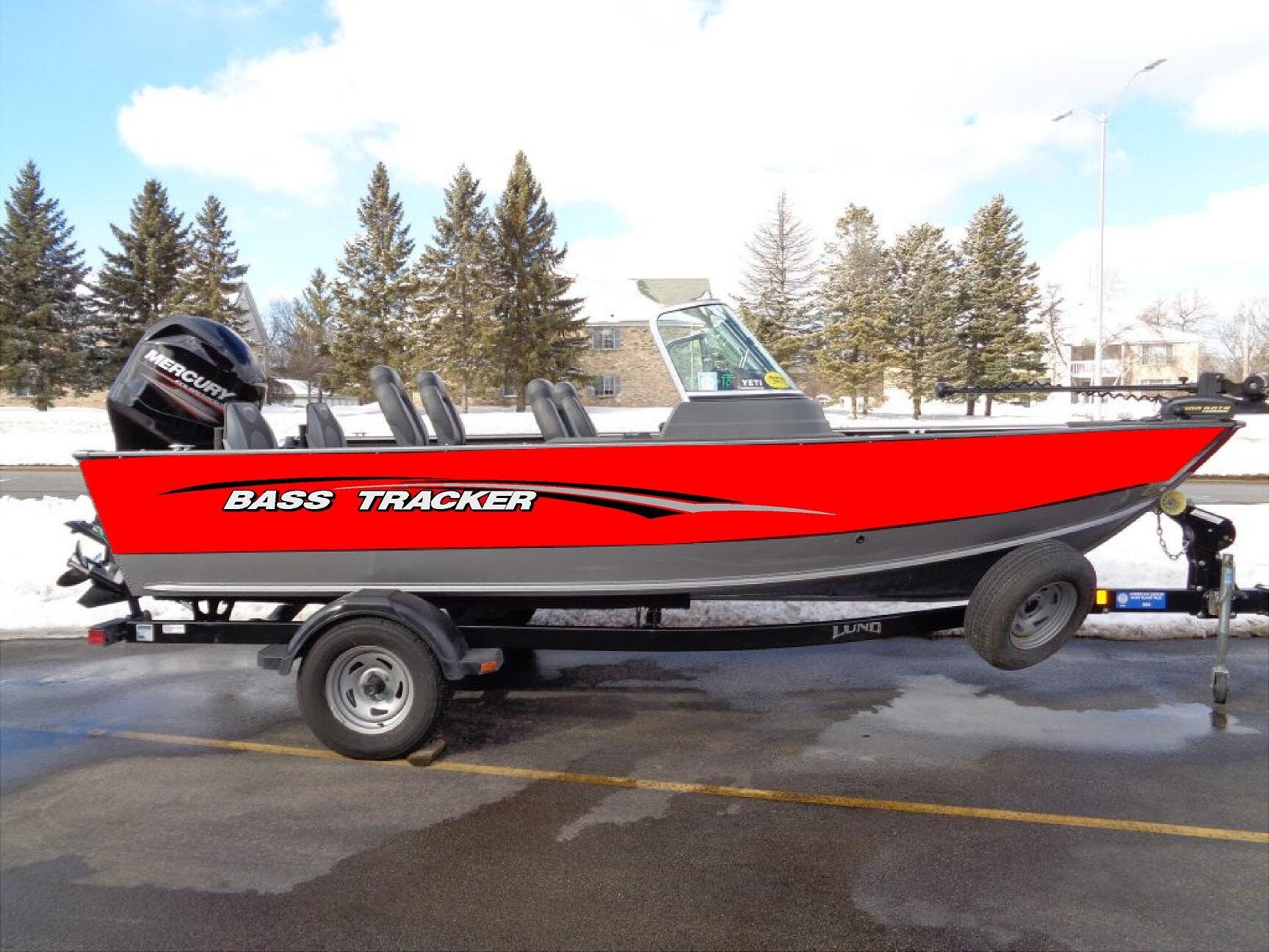 Bass Tracker Boat Decal Custom Set Excaliber Etsy