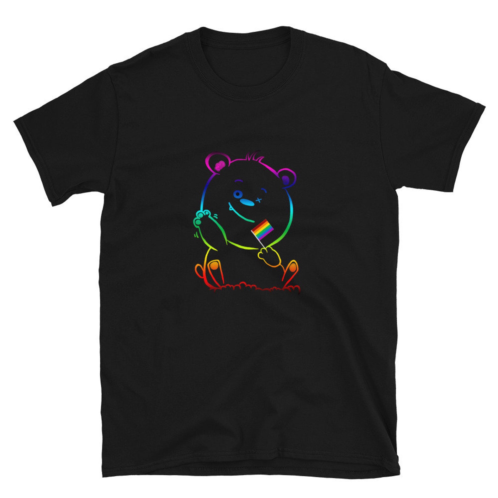 Pride Bear T-shirt / Men and Women T-shirts / Signature Bye | Etsy
