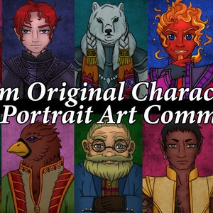 Custom Original Character Portrait Art Commission