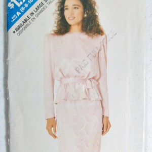 Vintage Butterick See & Sew Pattern 5976 - Complete and Uncut - Blouse, Skirt, Belt - Misses&#39; Sizes 6, 8, 10, 12, 14